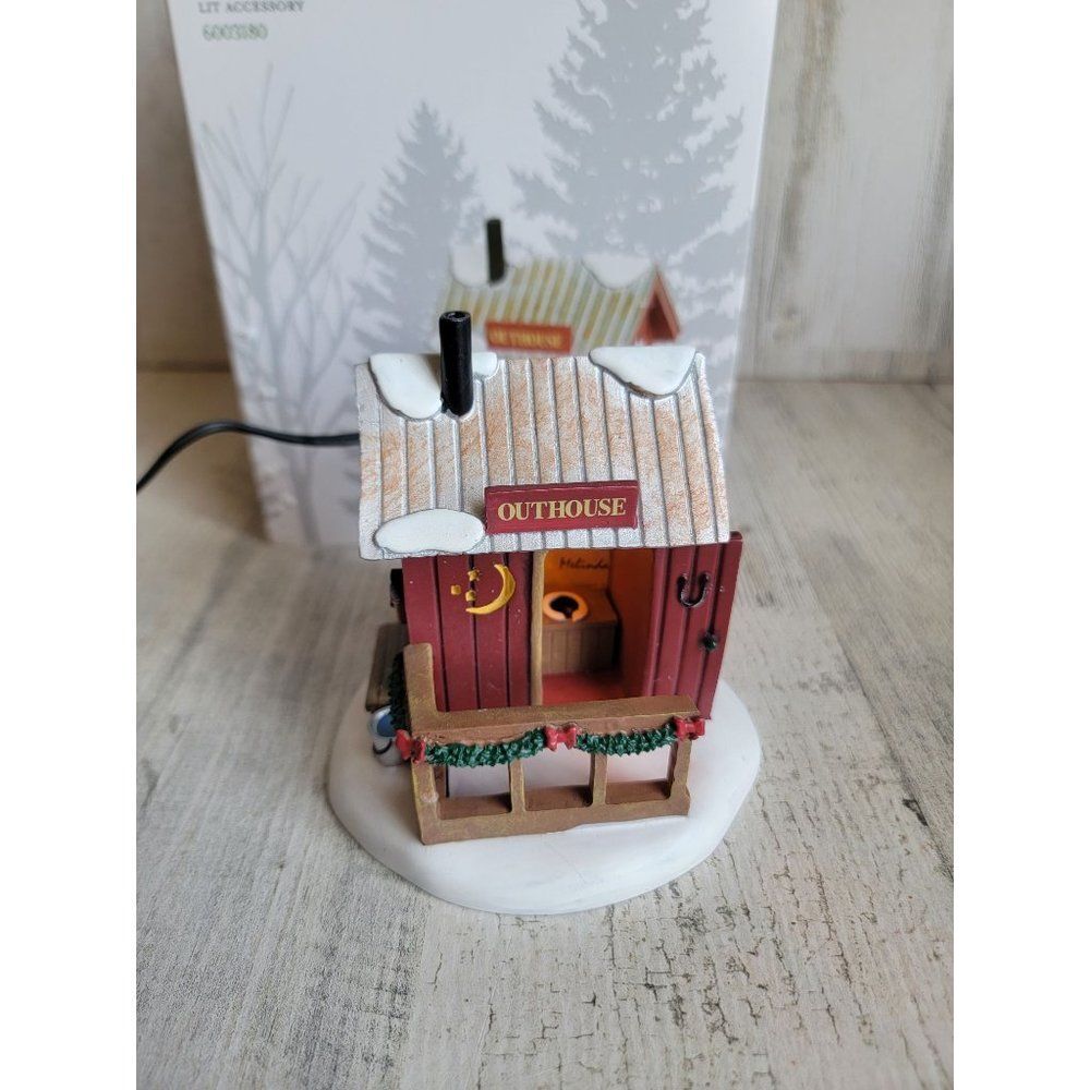 Dept 56 6003180 Lit‎ village Outhouse accessory Xmas